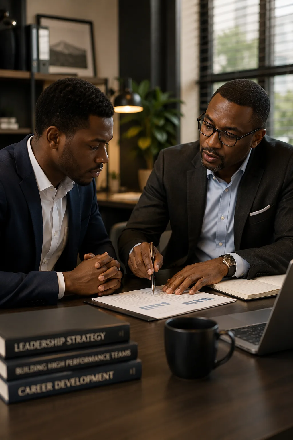 Mentorship in practice — one person guiding another toward excellence